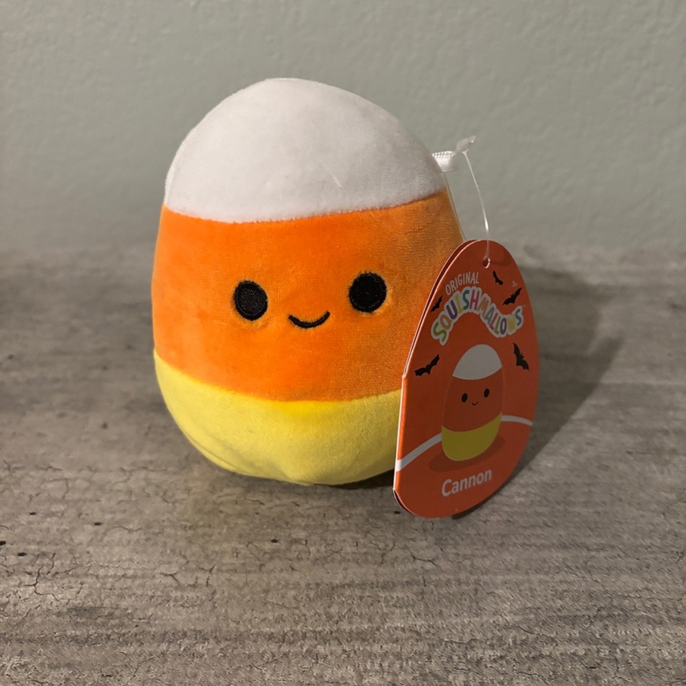 Squishmallows Cannon Candy Corn 4.5” Plush